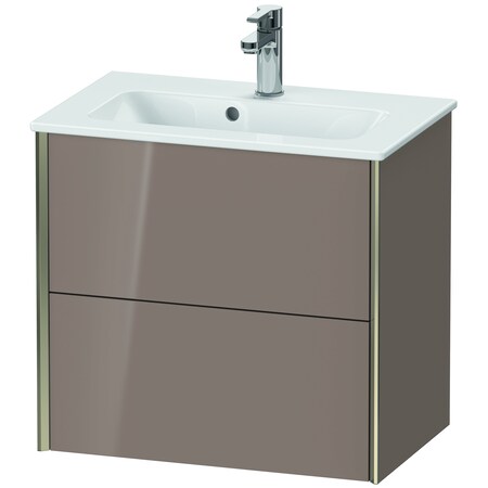 Duravit Xviu Wall-Mounted Vanity Unit Cappuccino High Gloss XV41780B186